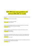 EDF 1005 &ndash; Final Exam &vert; Questions and Answers &vert; 2026&ndash;2027 A&plus; Grade