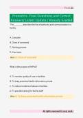Prometric- Final Questions and Correct  Answers&sol; Latest Update &sol; Already Graded 