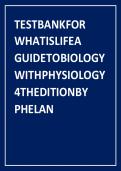 Test Bank &ndash; What is Life&quest; A Guide to Biology with Physiology &lpar;4th Edition&rpar;