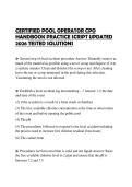 CERTIFIED POOL OPERATOR CPO HANDBOOK PRACTICE SCRIPT UPDATED 2026 TESTED SOLUTIONS