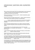 ISTM 209 EXAM 1 QUESTIONS 2026 GUARANTEED PASS