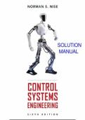 Solution Manual for Control Systems Engineering 6th Edition &ndash; Norman S&period; Nise &vert; All Chapters &vert; Latest Update 2026 &vert; A&plus; Exam Prep