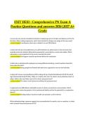EXIT HESI &ndash; Comprehensive PN Exam A &vert; Practice Questions and Answers &vert; 2026&ndash;2027 A&plus; Grade
