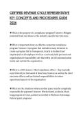 CERTIFIED REVENUE CYCLE REPRESENTATIVE KEY CONCEPTS AND PROCEDURES GUIDE 2026