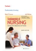 Test Bank for Fundamentals of Nursing&comma; 9th Edition &lpar;Ruth F Craven&comma; 2026&rpar;&comma; Chapter 1-43 &vert;All Chapters
