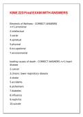 KINE 223 Final EXAM WITH ANSWERS