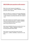 WGU D196 exam questions with answers