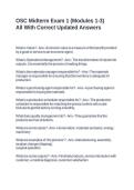 OSC Midterm Exam 1 &lpar;Modules 1-3&rpar; All With Correct Updated Answers