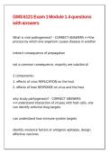 GMS 6121 Exam 1 Module 1&period;4 questions with answers&period;