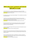 HESI Comprehensive Exam 1 &vert; Verified Practice Questions & Correct Detailed Answers &vert; 2026&sol;2027 A&plus; Grade