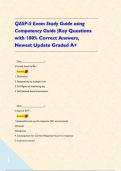 QASP-S Exam Study Guide using Competency Guide &vert;Key Questions with 100&percnt; Correct Answers&comma; Newest Update Graded A&plus;      
