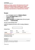 HSMF 601 WEEK 5 QUIZ&colon; PSYCHOANALYTIC AND COGNITIVE-BEHAVIORAL MODELS OF FAMILY THERAPY &vert; LATEST UPDATED VERSION WITH 150&plus; ACCURATE QUESTIONS & VERIFIED SOLUTIONS 