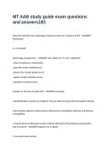 MT AAB study guide exam questions and answers