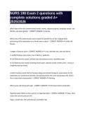 NURS 198 Exam 2 questions with complete solutions graded A&plus; 2025&sol;2026
