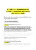 HESI Exit Practice Exam 2 &vert; Verified Questions&comma; Answers&comma; and Rationales &vert; 2026&sol;2027 A&plus; Grade