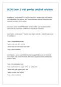 BCOR Exam 2 with precise detailed solutions