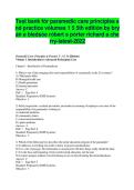 Test Bank for Paramedic Care&colon; Principles and Practice&comma; Volumes 1&ndash;5 &lpar;5th Edition&comma; ISBN 9780134575964&rpar; by Bryan E&period; Bledsoe&comma; Robert S&period; Porter & Richard A&period; Cherry &mdash; Complete Verified Questions & Answers