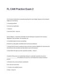 FL CAM Practice Exam 2 Questions with Correct Answers