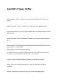 ANAT101 FINAL EXAM QUESTIONS AND ANSWERS
