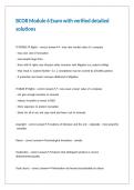 BCOR Module 6 Exam with verified detailed solutions