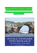 Test Bank for Evolutionary Psychology&colon; The New Science of the Mind&comma; 7th Edition by David M&period; Buss &ndash; Complete Chapters 1&ndash;13