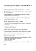 WVU BCOR 330 EXAM -2 QUESTIONS AND ANSWERS