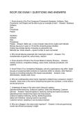 BCOR 330 EXAM 1 QUESTIONS AND ANSWERS