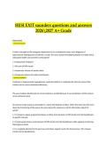 HESI EXIT Saunders &ndash; Questions and Answers &vert; 2026&ndash;2027 A&plus; Grade