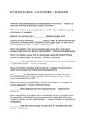 BCOR 330 EXAM 3 - 4 QUESTIONS & ANSWERS