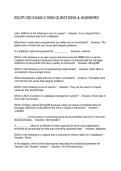 BCOR 330 EXAM 2 DSM QUESTIONS & ANSWERS
