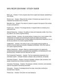 WVU BCOR 330 EXAM 1 STUDY GUIDE