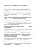 BCOR 330 PART 3 QUESTIONS & ANSWERS