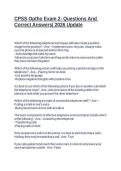 CPSS Optho Exam 2- Questions And Correct Answers&vert; 2026 Update