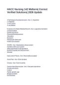 HACC Nursing 142 Midterm&vert; Correct Verified Solutions&vert; 2026 Update