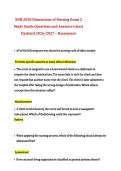 NUR 2058 Dimensions of Nursing Practice Exam 2 &ndash; Study Guide Questions and Answers &ndash; Latest Updated &lpar;2026&sol;2027&rpar; &ndash; Rasmussen