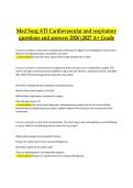 Med-Surg ATI &ndash; Cardiovascular and Respiratory &vert; Questions and Answers &vert; 2026&ndash;2027 A&plus; Grade