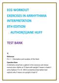 ECG Workout Test Bank &lpar;8th Ed&rpar; by Jane Huff &vert; Arrhythmia Interpretation MCQs &vert; Nursing ECG Practice Questions 2026