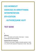 ECG Workout Test Bank &lpar;8th Ed&rpar; by Jane Huff &vert; Arrhythmia Interpretation MCQs &vert; Nursing ECG Practice 2026