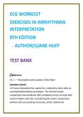ECG Workout Test Bank 8th Edition &vert; Jane Huff &vert; ECG Interpretation & Arrhythmia MCQs for Nursing & Cardiac Monitoring