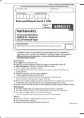 EDEXCEL AS LEVEL MATHS 2025 PREDICTED PAPER STATS QP 2026 PRACTICE PAPER