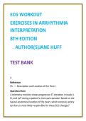 ECG Workout Test Bank 2026 &vert; Jane Huff &vert; Arrhythmia Interpretation MCQs &vert; ECG Practice Questions for Nursing