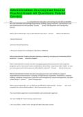 Administration Journeyman Course Practice Exam All Questions Solved Correct&period;