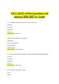 TECC Quiz &ndash; Verified Questions and Answers &vert; 2026&ndash;2027 A&plus; Grade