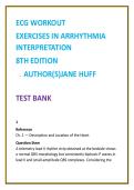 ECG Workout Test Bank &lpar;8th Ed&rpar; by Jane Huff &vert; Arrhythmia Interpretation MCQs &vert; Nursing & Cardiac Monitoring 2026