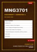 MNG3701 Assignment 1 Semester 1 2026 - Due March 2026