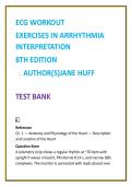 ECG Workout Test Bank by Jane Huff &lpar;8th Ed&rpar; &vert; Arrhythmia Interpretation MCQs &vert; Cardiac Monitoring Nursing Test Bank 2026