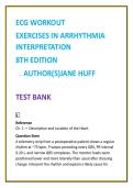 ECG Workout Test Bank &lpar;8th Ed&rpar; Jane Huff &vert; Arrhythmia Interpretation MCQs &vert; Nursing & Cardiac Monitoring Practice 2026