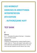 ECG Workout Test Bank &lpar;8th Ed&rpar; &ndash; Jane Huff &vert; Arrhythmia Interpretation MCQs &vert; Cardiac Monitoring Nursing Test Bank 2026