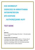 ECG Workout Test Bank Jane Huff 8th Ed &vert; Arrhythmia Interpretation MCQs &vert; Nursing ECG Practice Questions 2026