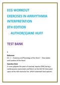 ECG Workout Test Bank &lpar;8th Ed&rpar; &ndash; Jane Huff &vert; Arrhythmia Interpretation & Cardiac Monitoring MCQs for Nursing 2026
